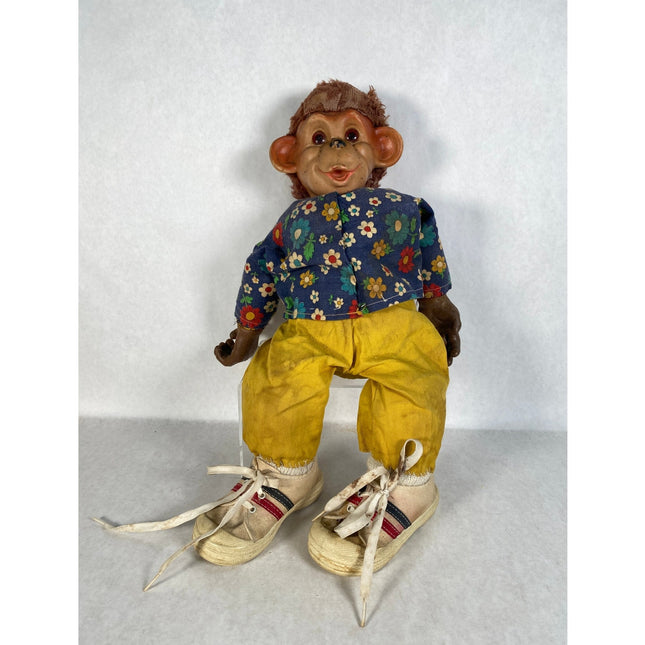 J. Fred Muggs 16" Monkey Doll with Sneakers – Original Vintage Collectible