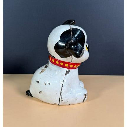 Hubley Fido Cast Iron Dog Still Bank Vintage Coin Bank 5"