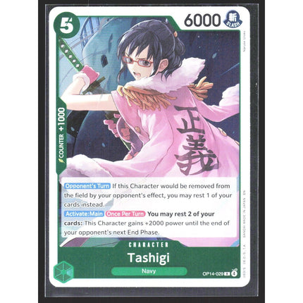 Tashigi The Azure Sea's Seven #OP14-029 Rare