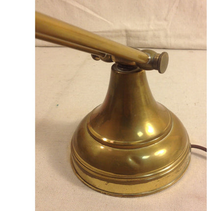 Mid-Century Industrial Brass Student / Banker’s Adjustable Table Lamp – Working!