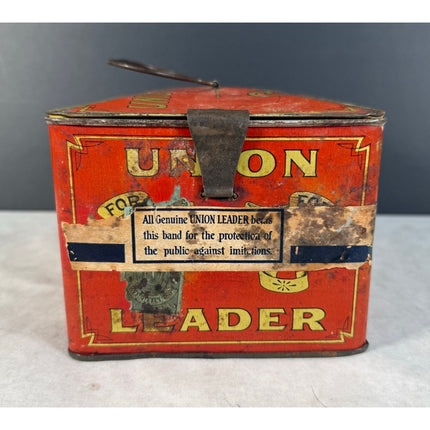 Union Leader Cut Plug Tobacco Tin – Vintage Advertising Can