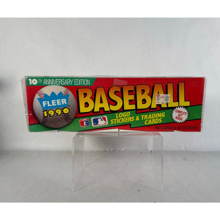 1990 Fleer Baseball Complete Set Sealed 10th Anniversary Logo Stickers & Cards