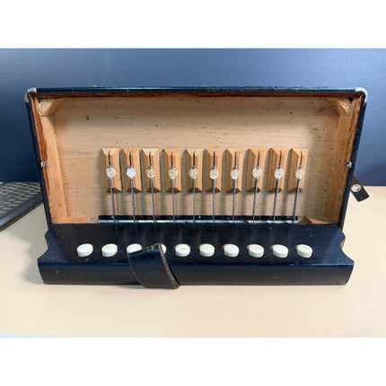 Hohner Melodeon Pokerwork / Club Style 2-Row Diatonic Working Musical Instrument