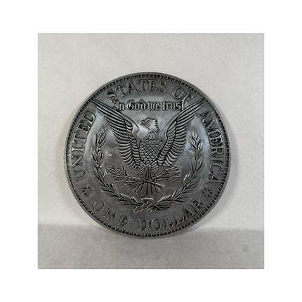 VTG Wilton RWP 12" One Dollar Coin Trivet Hot Plate / Decorative Wall Art Plaque