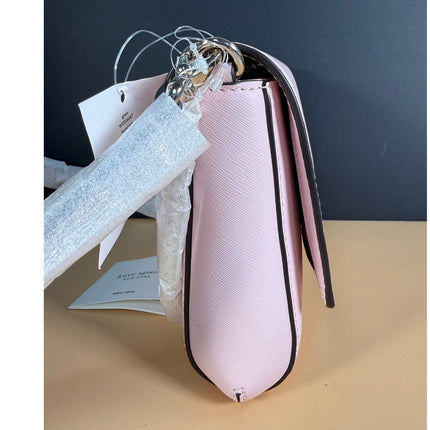 Kate Spade Dana Small Flap Crossbody Pink Saffiano Bag NWT $249 MSRP