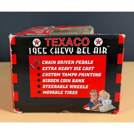 Gearbox Texaco 1955 Chevy Bel Air Chain Driven Pedal Car Bank Series #12 OB