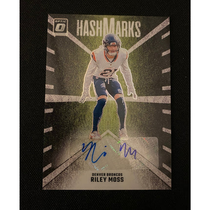 2024 Donruss Optic Riley Moss #HM-RMS Broncos Hash Marks Insert