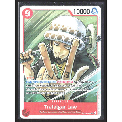 Trafalgar Law The Azure Sea's Seven #OP14-009 Super Rare