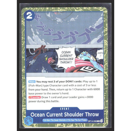 Ocean Current Shoulder Throw The Azure Sea's Seven #OP14-058 Rare