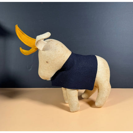 Vintage US Navy Goat Mascot Plush Military Collectible