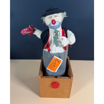 Vintage Jax of Maine Handmade Jack in the Box Wooden Toy Working