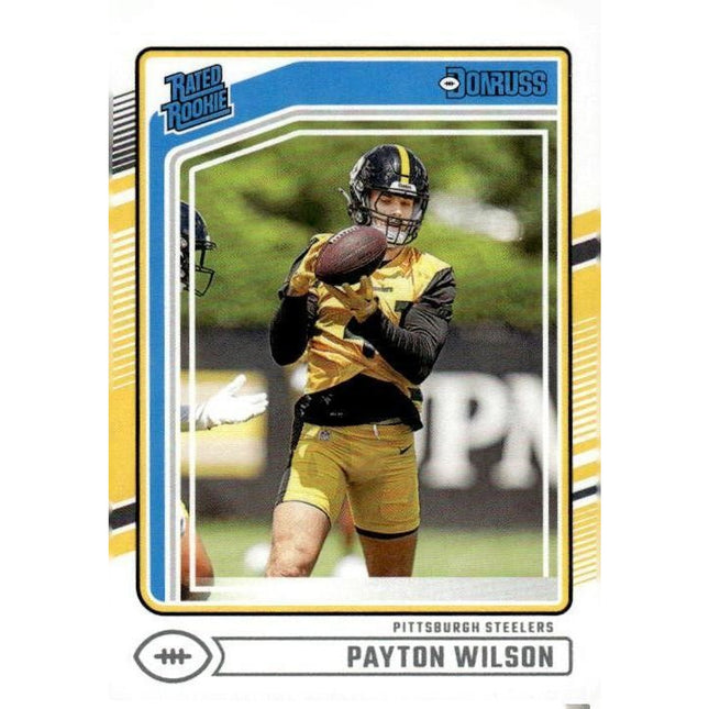 Payton Wilson 2024 Donruss #342 RC Pittsburgh Steelers