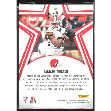 Jamari Thrash 2024 Panini Rookies & Stars #141 RC Cleveland Browns