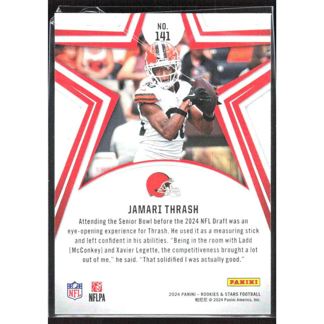 Jamari Thrash 2024 Panini Rookies & Stars #141 RC Cleveland Browns