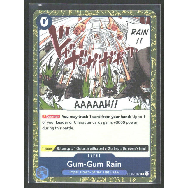 Gum-Gum Rain (Reprint) Premium Booster -The Best- Vol. 2 #OP02-068 Rare