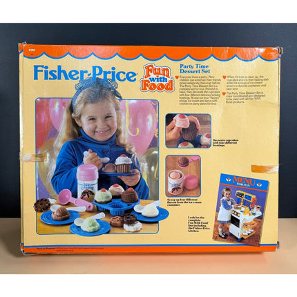 Fisher-Price Party Time Dessert Time Complete in Original Box Vintage Playset