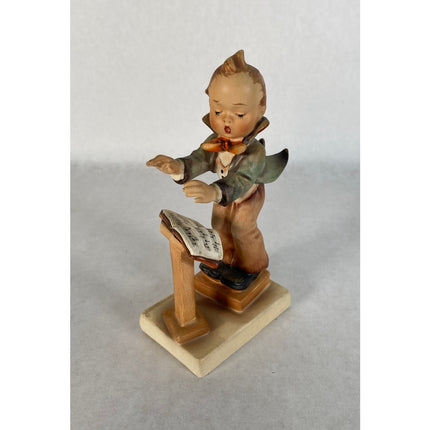 Hummel Goebel "Band Leader" #129 TMK1 – Incised Crown Germany Figurine
