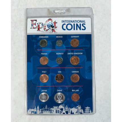 12 Uncirculated Coins Walt Disney Epcot International Coins of the World NISP