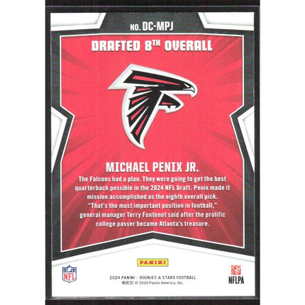 Michael Penix Jr. 2024 Panini Rookies & Stars Draft Class #DC-MPJ Falcons