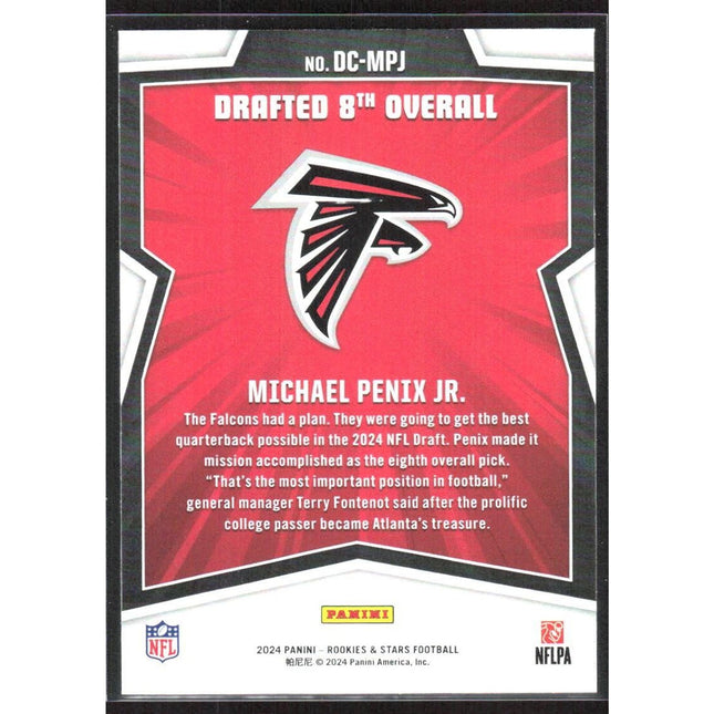 Michael Penix Jr. 2024 Panini Rookies & Stars Draft Class #DC-MPJ Falcons
