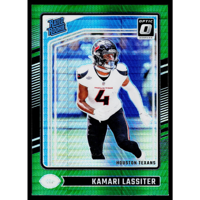 Kamari Lassiter 2024 Donruss Optic Green Hyper #261 Houston Texans