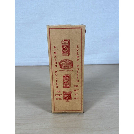 Early 1900s Mason’s Tan Shine Cleaner w/ Original Box