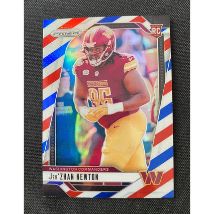 Jer’zhan Newton 2024 Prizm #451 Commanders Red White Blue
