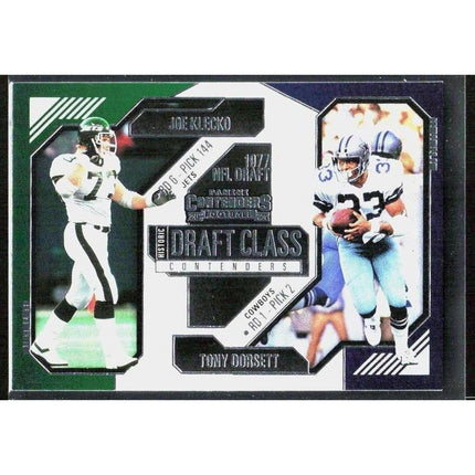 Joe Klecko / Tony Dorsett 2024 Panini Contenders Hist Draft Class Contenders #1