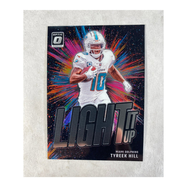 2024 Panini Donruss Optic “Light It Up” Tyreek Hill #20 Miami Dolphins