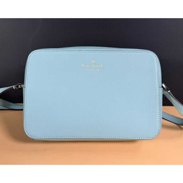 Kate Spade New York Harper Turquoise Aqua Pool Leather Crossbody Shoulder Bag