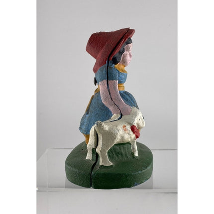 Reproduction "Little Bo Peep" Cast Iron Still Bank