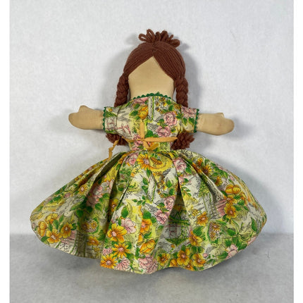 13" Homemade Topsy Turvy Doll – Double-Faced Handcrafted Design