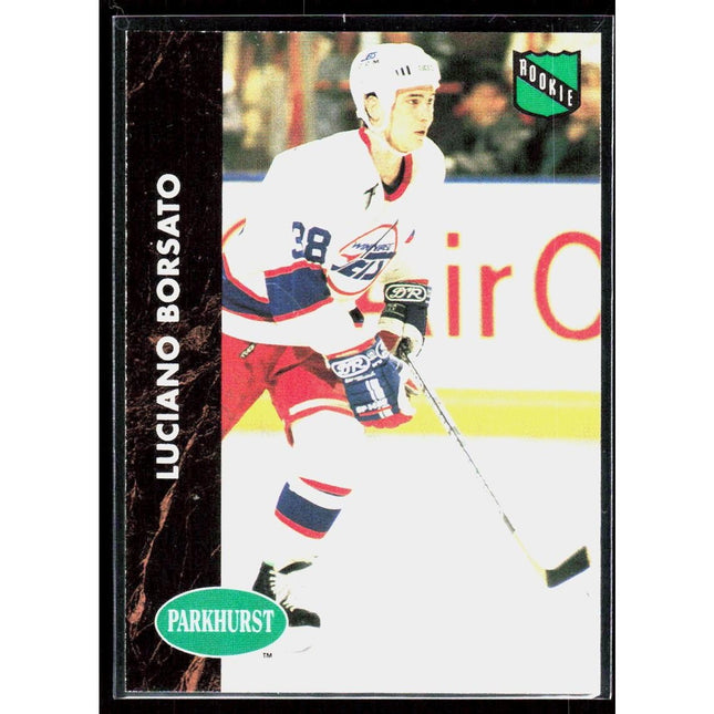 Luciano Borsato 1991-92 Parkhurst #425 RC Winnipeg Jets