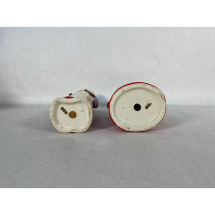 Vintage Black Americana Salt & Pepper Shakers Japan 1940s HTF 8" Pair
