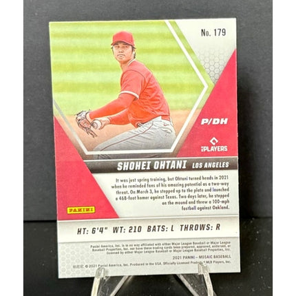 Shohei Ohtani 2021 Panini Mosaic #179 Los Angeles Angels