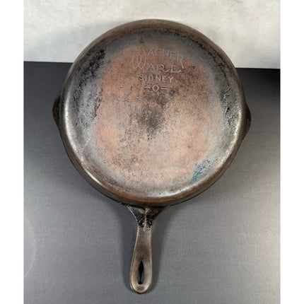 Vintage Wagner Ware Sidney -0- 1058 #8 Cast Iron Skillet Frying Pan