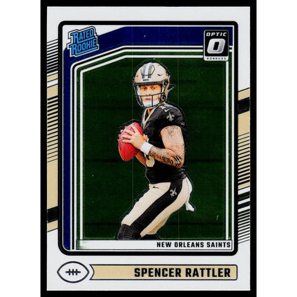 Spencer Rattler 2024 Donruss Optic #289 RC New Orleans Saints