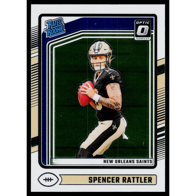 Spencer Rattler 2024 Donruss Optic #289 RC New Orleans Saints