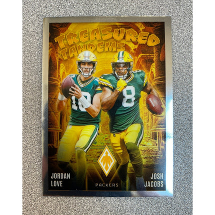 2024 Phoenix Treasured Tandems Jordan Love & Josh Jacobs #TT-GB Packers