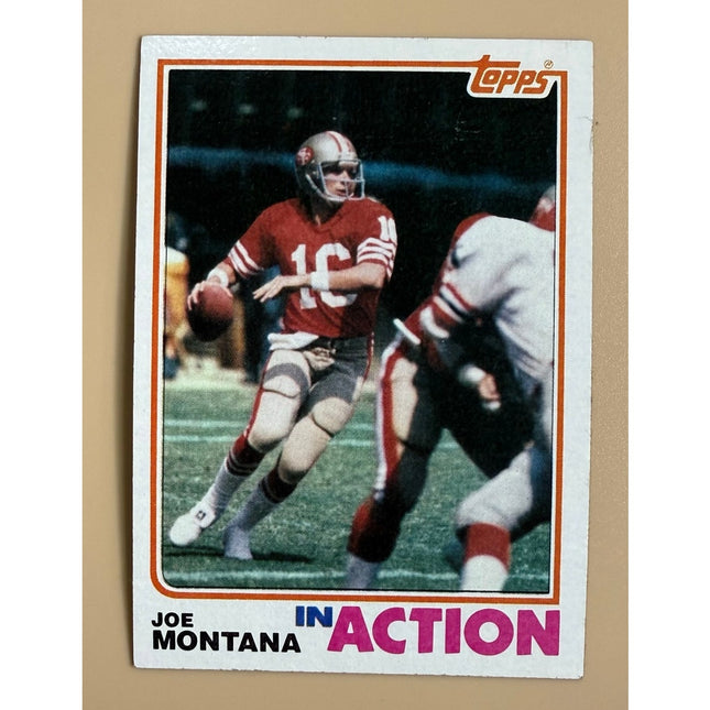 1982 Topps Joe Montana In Action #489