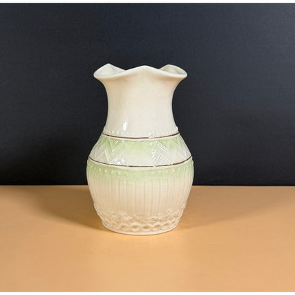 Belleek Pottery Ireland Colonial Vase 6" Porcelain Vase