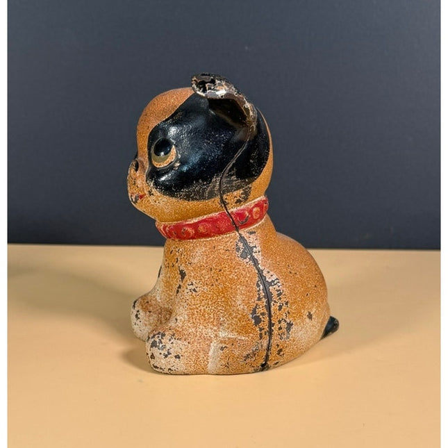Vintage Hubley Fido Dog Cast Iron Coin Bank Antique Toy Collectible
