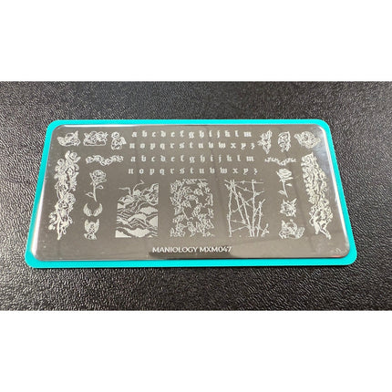 Maniology MXM047 Mani x Me January 2021 Devils & Angels Nail Art Stamping Plate