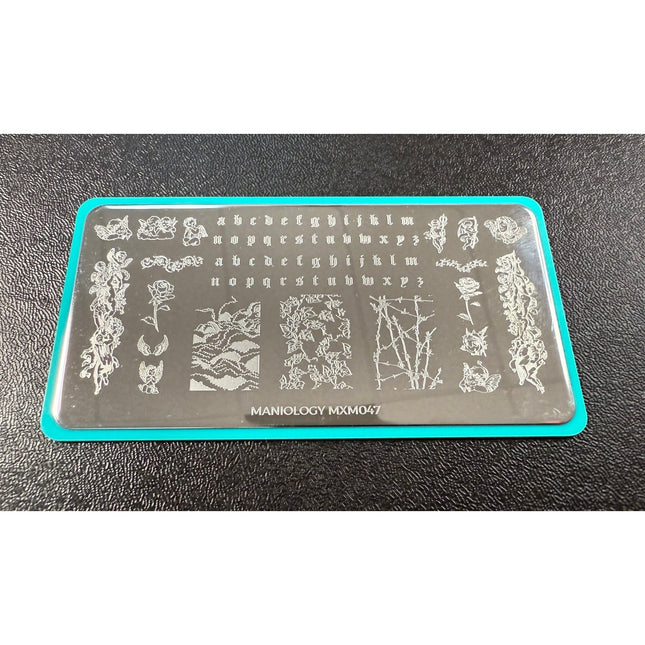 Maniology MXM047 Mani x Me January 2021 Devils & Angels Nail Art Stamping Plate