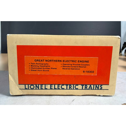 Lionel Great Northern Electric Engine 6-18302 O Gauge Train Locomotive NIB