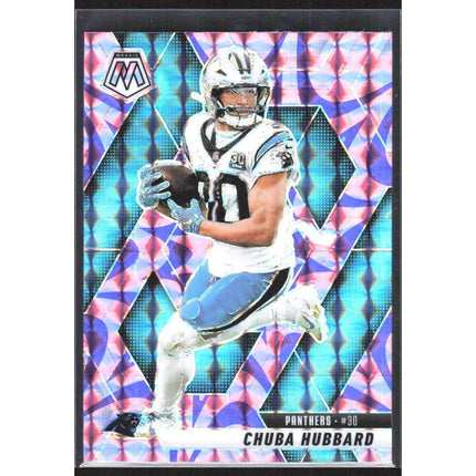 Chuba Hubbard 2025 Panini Mosaic Mosaic Reactive Purple #193 Carolina Panthers