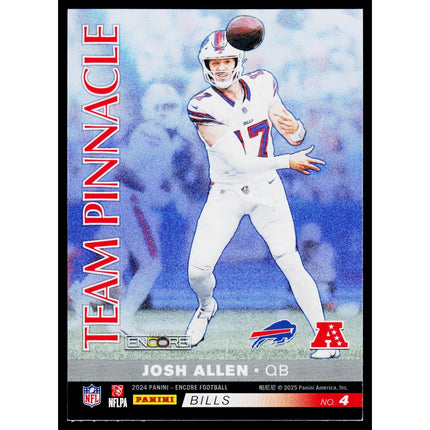 Josh Allen / Dak Prescott 2024 Panini Encore Team Pinnacle #4