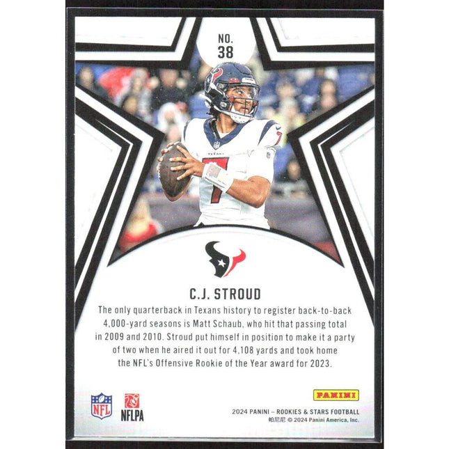 C.J. Stroud 2024 Panini Rookies & Stars #38 Houston Texans