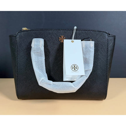 Tory Burch Emerson Mini Top Zip Tote Bag Black NWT MSRP $289
