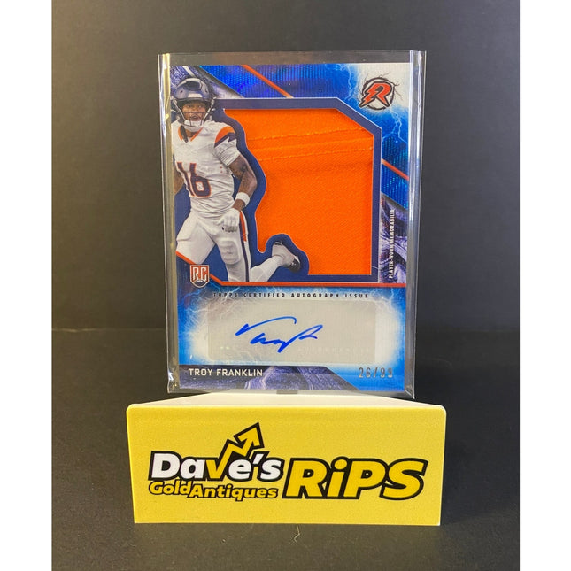 Troy Franklin 2024 Panini Resurgence #RPA-TF RPA 26/99 Broncos Autograph
